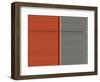 Grey and Brown-NaxArt-Framed Art Print