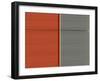 Grey and Brown-NaxArt-Framed Art Print