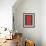 Grey and Red Abstract 5-NaxArt-Framed Art Print displayed on a wall