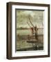 Grey And Silver: Chelsea Wharf, Ca. 1864-1868-James Abbott McNeill Whistler-Framed Giclee Print