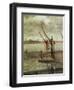 Grey And Silver: Chelsea Wharf, Ca. 1864-1868-James Abbott McNeill Whistler-Framed Giclee Print