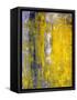 Grey And Yellow Abstract Art Painting-T30Gallery-Framed Stretched Canvas