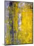 Grey And Yellow Abstract Art Painting-T30Gallery-Mounted Art Print