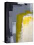 Grey And Yellow Abstract Art Painting-T30Gallery-Stretched Canvas