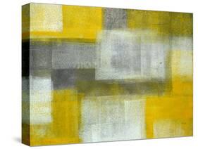 Grey and Yellow Abstract Art Painting-T30Gallery-Stretched Canvas
