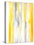 Grey and Yellow Abstract Art Painting-T30Gallery-Stretched Canvas