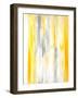 Grey and Yellow Abstract Art Painting-T30Gallery-Framed Art Print