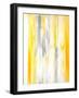 Grey and Yellow Abstract Art Painting-T30Gallery-Framed Art Print