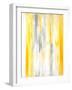 Grey and Yellow Abstract Art Painting-T30Gallery-Framed Art Print