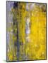 Grey And Yellow Abstract Art Painting-T30Gallery-Mounted Art Print