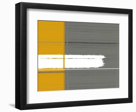 Grey and Yellow-NaxArt-Framed Art Print