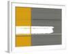 Grey and Yellow-NaxArt-Framed Art Print