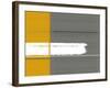 Grey and Yellow-NaxArt-Framed Art Print