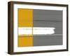 Grey and Yellow-NaxArt-Framed Art Print