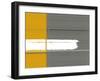 Grey and Yellow-NaxArt-Framed Art Print