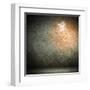 Grey Background Image With Music Note Symbols-Sergey Nivens-Framed Art Print