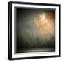 Grey Background Image With Music Note Symbols-Sergey Nivens-Framed Art Print