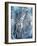 Grey Blue Giraffe-OnRei-Framed Art Print