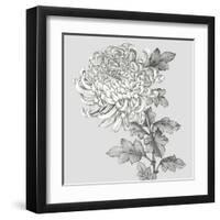 Grey Botanical I-Eva Watts-Framed Art Print