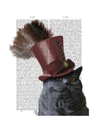 Grey Cat with Steampunk Top Hat 
