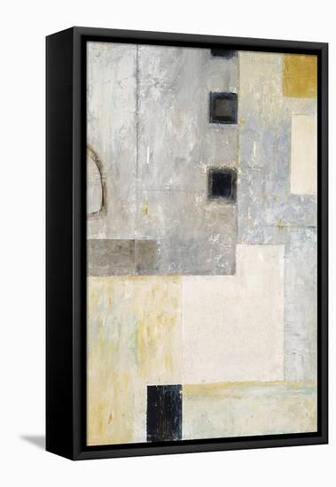 Grey City Blocks-Chris Mills-Framed Stretched Canvas