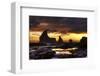Grey Cloud Tide Sunset-Nish Nalbandian-Framed Premium Giclee Print
