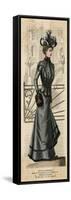 Grey Costume 1899-null-Framed Stretched Canvas