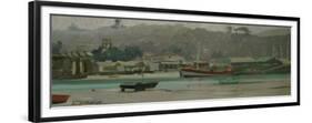 Grey Day, Fisherman's Quay-Jennifer Wright-Framed Premium Giclee Print