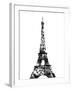 Grey Eiffel Triangles-OnRei-Framed Art Print