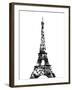 Grey Eiffel Triangles-OnRei-Framed Art Print