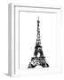 Grey Eiffel Triangles-OnRei-Framed Art Print