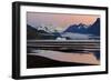 Grey Glacier and Grey Lake at sunset, Torres del Paine National Park, Chile-Panoramic Images-Framed Photographic Print