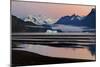 Grey Glacier and Grey Lake at sunset, Torres del Paine National Park, Chile-Panoramic Images-Mounted Photographic Print