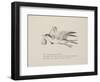 Grey Gull, Carrying Owl and Carpet Bag From a Collection Of Poems and Songs by Edward Lear-Edward Lear-Framed Giclee Print