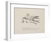 Grey Gull, Carrying Owl and Carpet Bag From a Collection Of Poems and Songs by Edward Lear-Edward Lear-Framed Giclee Print