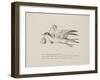 Grey Gull, Carrying Owl and Carpet Bag From a Collection Of Poems and Songs by Edward Lear-Edward Lear-Framed Giclee Print