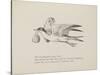 Grey Gull, Carrying Owl and Carpet Bag From a Collection Of Poems and Songs by Edward Lear-Edward Lear-Stretched Canvas