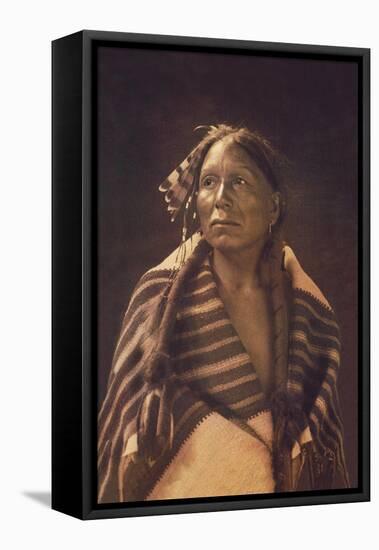 Grey Hawk, Taos Man-Carl And Grace Moon-Framed Stretched Canvas