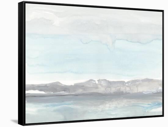 Grey Horizon-Rob Delamater-Framed Stretched Canvas