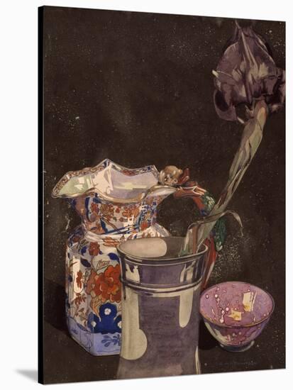Grey Iris, 1855-Charles Rennie Mackintosh-Stretched Canvas