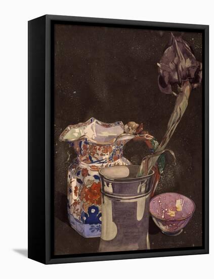 Grey Iris, 1855-Charles Rennie Mackintosh-Framed Stretched Canvas