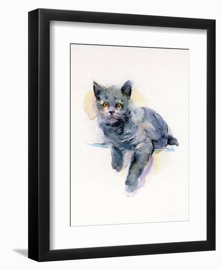 Grey Kitten, 2017-John Keeling-Framed Giclee Print