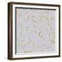 Grey Linen Golden Matchstick Confetti-Tina Lavoie-Framed Giclee Print