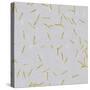 Grey Linen Golden Matchstick Confetti-Tina Lavoie-Stretched Canvas