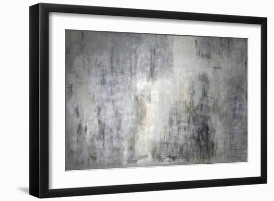 Grey Old Dirt Colored Wall-Alexander Yakovlev-Framed Art Print