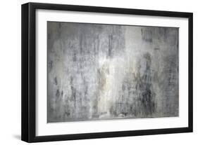 Grey Old Dirt Colored Wall-Alexander Yakovlev-Framed Art Print