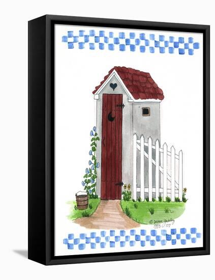 Grey Outhouse-Debbie McMaster-Framed Stretched Canvas