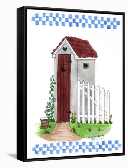 Grey Outhouse-Debbie McMaster-Framed Stretched Canvas