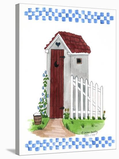 Grey Outhouse-Debbie McMaster-Stretched Canvas