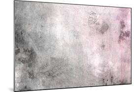 Grey Pink Gradient - Vintage Background Texture-one AND only-Mounted Art Print